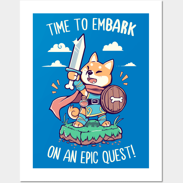 Time to EmBARK on an Epic Quest Wall Art by TechraNova